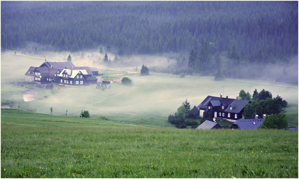 Jizerka-večerní mlha 3